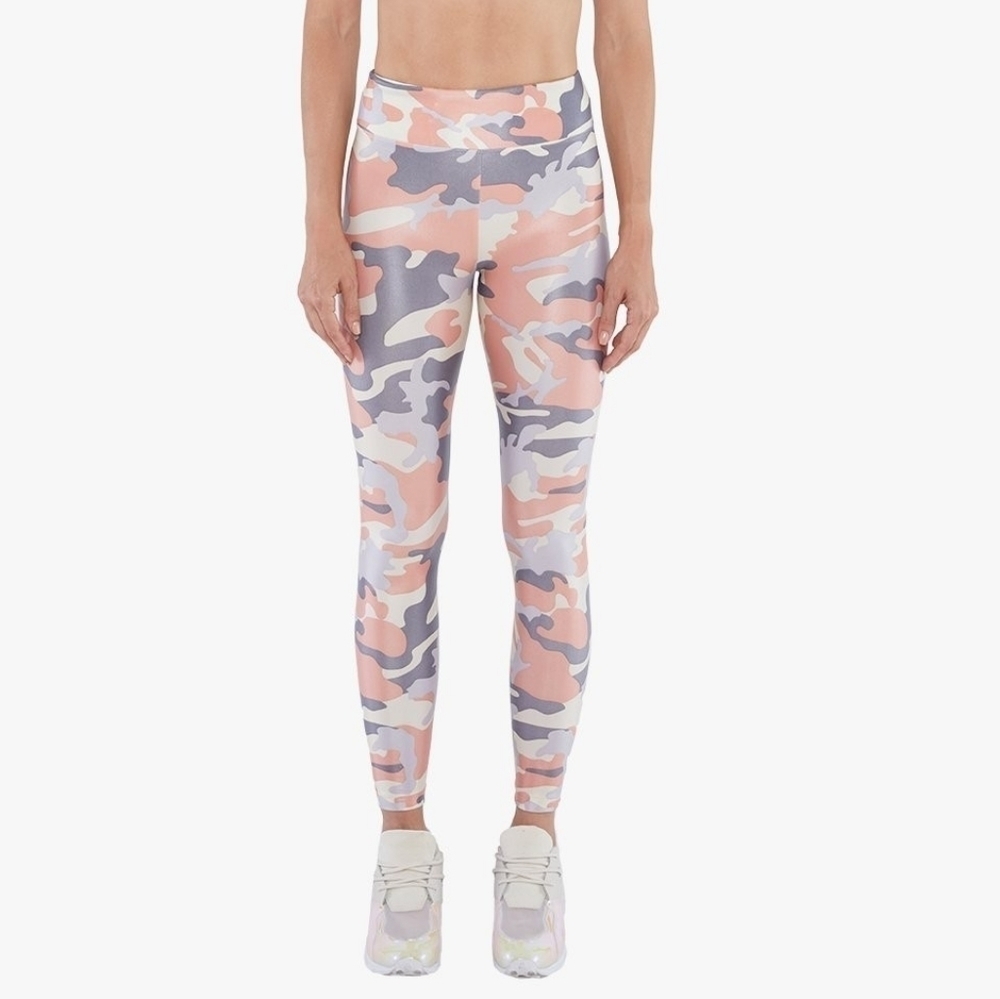 Koral Rose Quartz Camo High Rise Lustrous Leggings